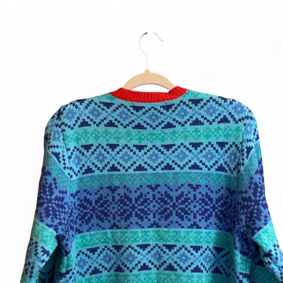 Flamingo Santa Ugly Christmas Sweater Florida Jolly Sweaters Womens LG READ - Picture 10 of 12